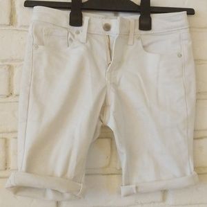 Mossimo Shorts Bermuda White 24 00 Cuffed
